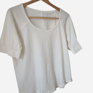 Lucky-Brand Women's White and Cream Blouse
